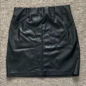 Leather Mini Skirt
